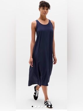 Athleta Navy Sleeveless Tank Slip Dress